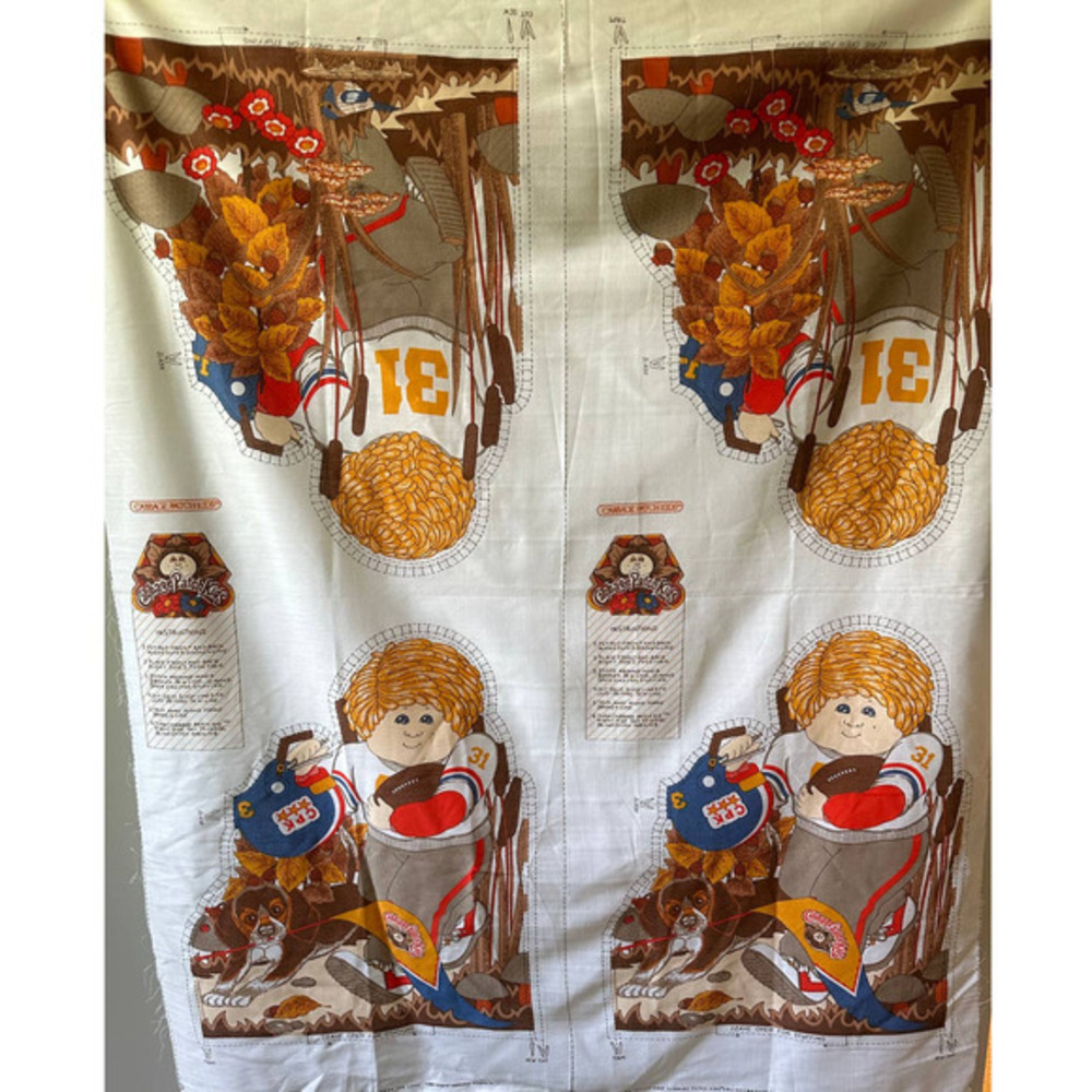 Cabbage Patch Kids Cut‎ N Sew Uncut Fabric Panels 1983